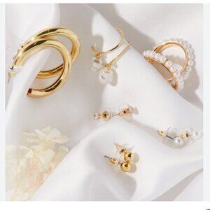 15 PC Assorted Faux Costume Earrings Bundle Pierced NWOT